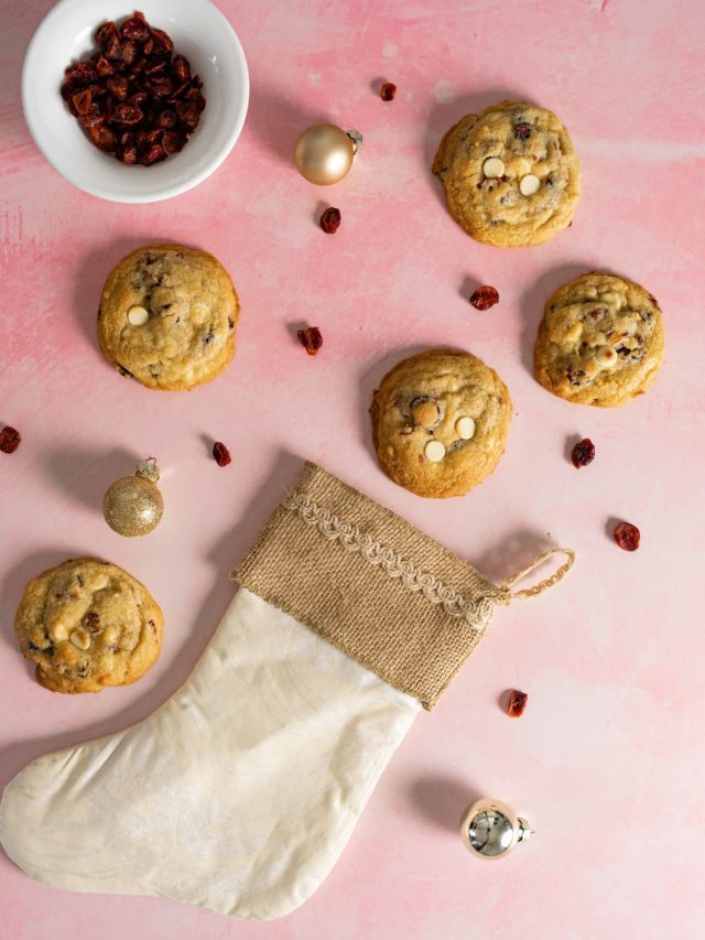 White Chocolate Cranberry Cookies Story