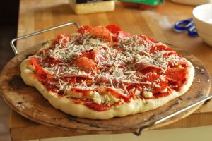 Pizza from A Duck's Oven. The ultimate recipe for perfect pizza crust and sauce.