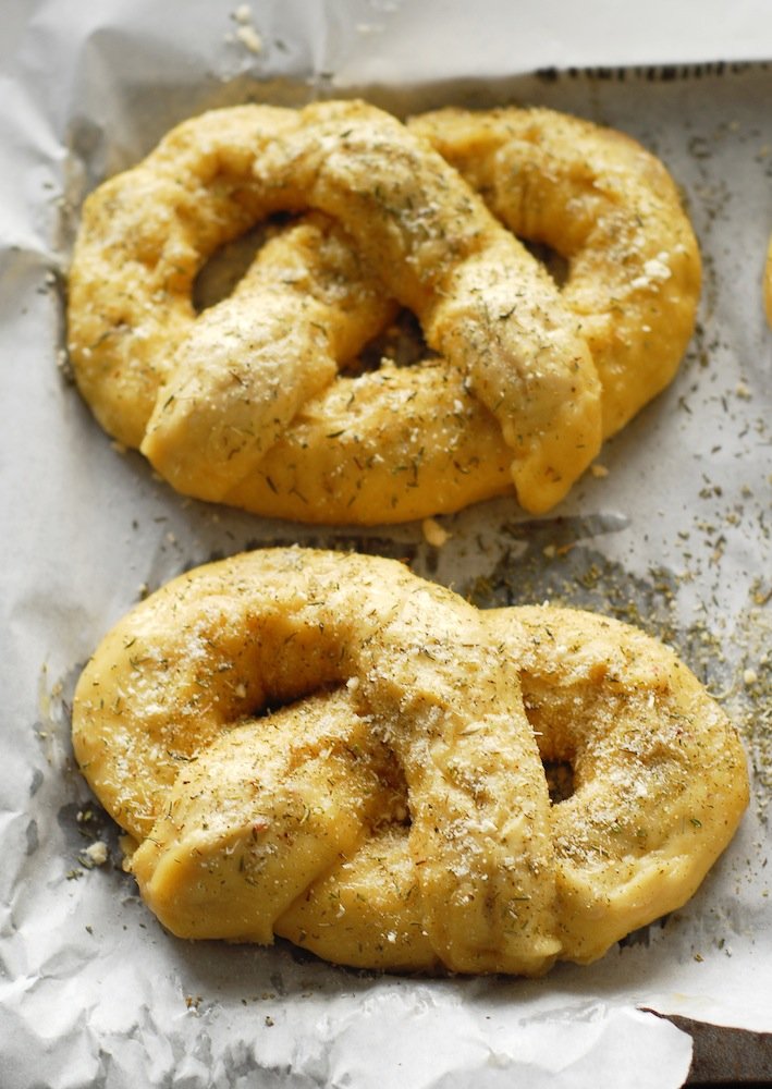 Pizza Stuffed Pretzels 