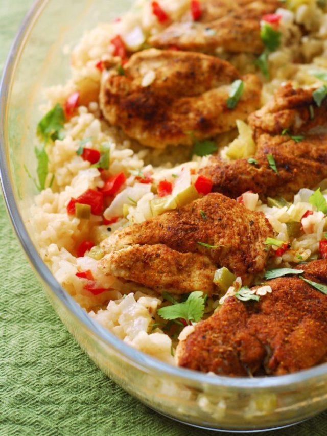 One Dish Spiced Chicken and Coconut Risotto Story