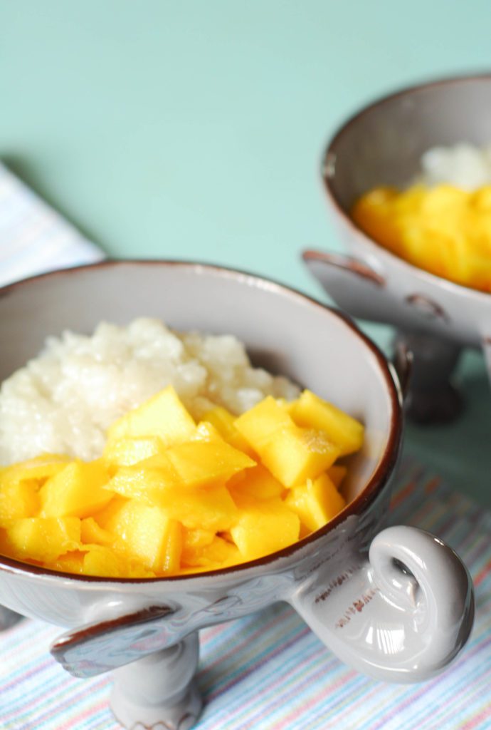 Thai Mango Sticky Rice from A Duck's Oven.