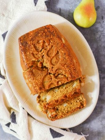 Whole Wheat Pear Banana Bread from A Duck's Oven
