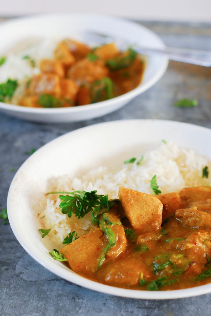 pumpkin spice chicken curry