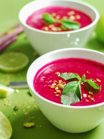 Instant Pot Thai Beet Soup from A Duck's Oven