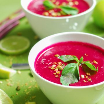Instant Pot Thai Beet Soup from A Duck's Oven