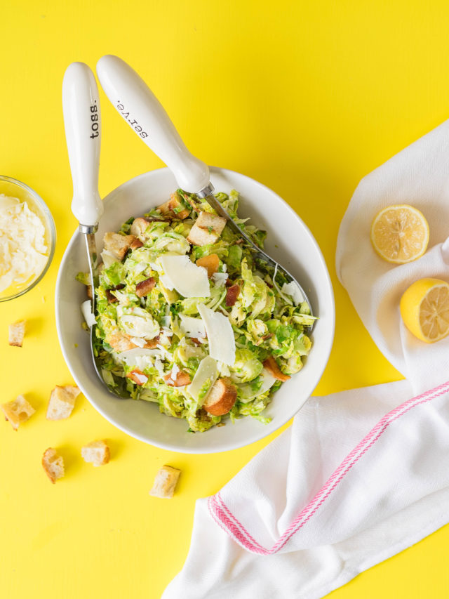 Warm Brussels Sprouts Caesar Salad Story