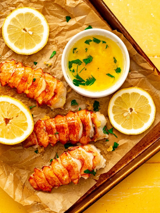 Butter Poached Sous Vide Lobster Tail