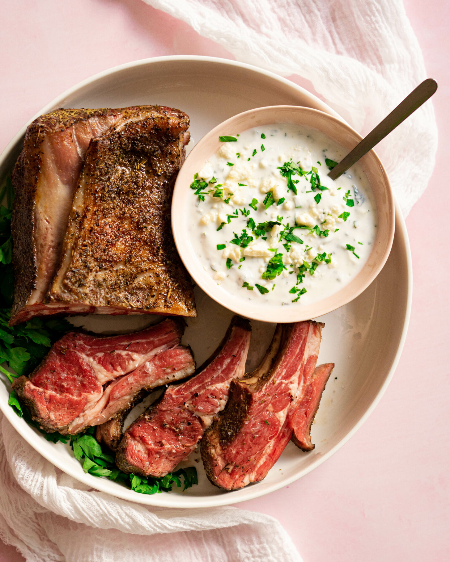 Sous Vide of Lamb with Herby Feta - Duck's Oven