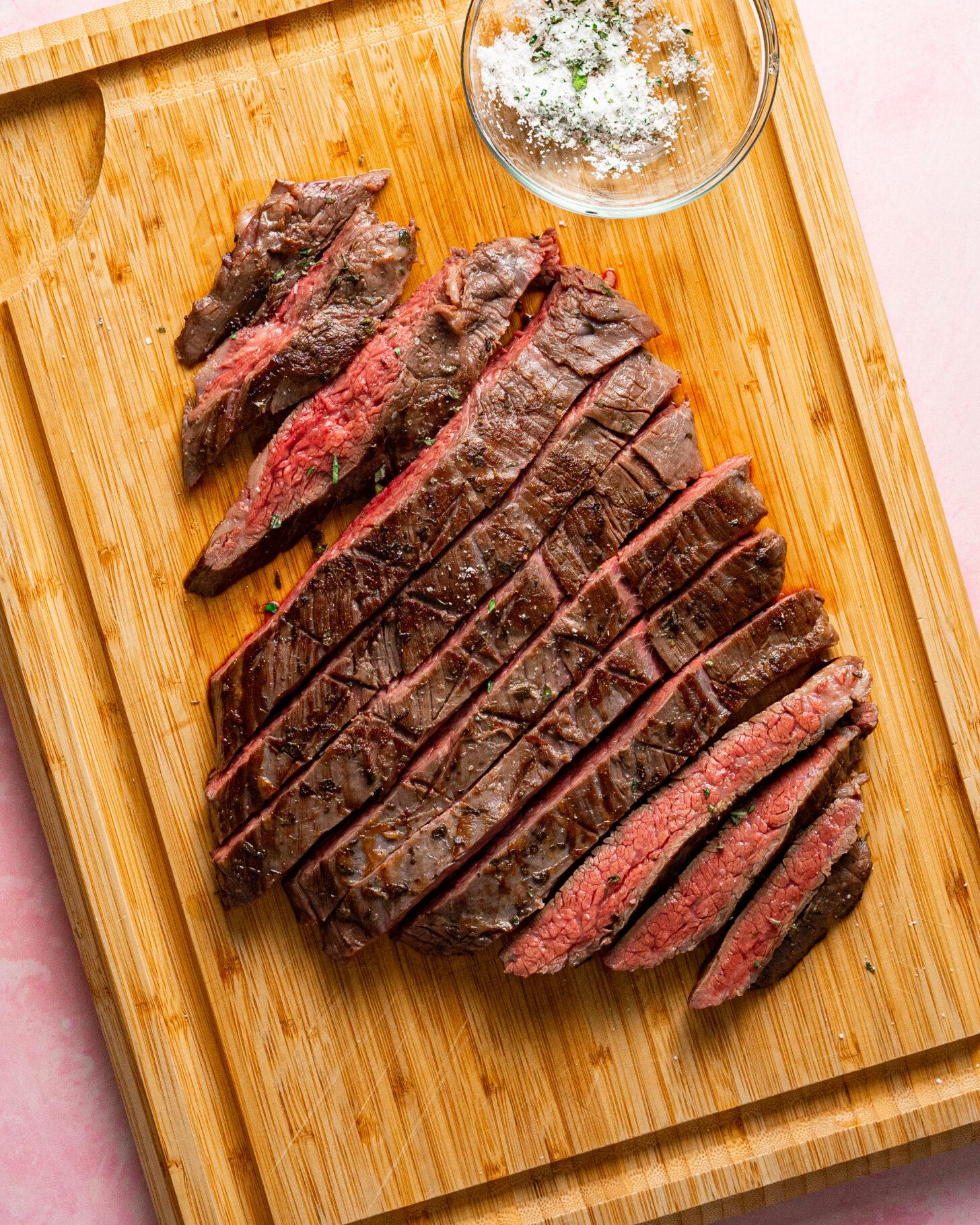 Medium-Rare Sous Vide Flank Steak A