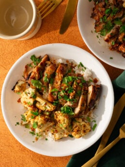 Red Curry Grilled Chicken Rice Bowls